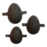Egg-shaped chocolate or cake molds, 3 sizes available