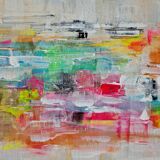 Abstract painting table