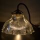 Prismatic glass Holophane pendant light circa 1950
