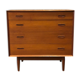 Scandinavian teak dresser 4 drawers