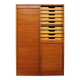 Cabinet de bureau tambour des années 60, Danemark.