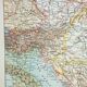 Old engraving 1898, Empire of Austria-Hungary, map • Lithograph, Original plate