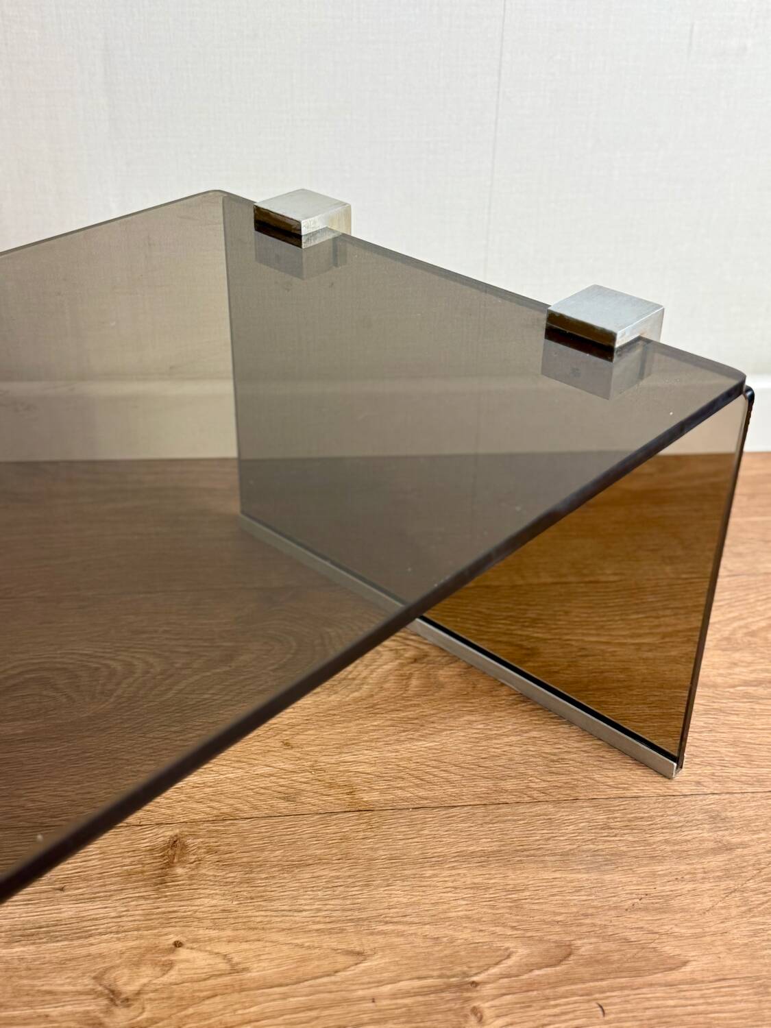 Glass coffee table from the 70s
