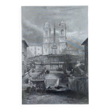 Lithograph of Rome by the Rouargue brothers 1850