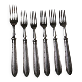 Dessert or entremets forks Mappin & Webb antique silver-plated