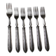 Dessert or entremets forks Mappin & Webb antique silver-plated