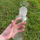 Set of 3 retro glass bottles