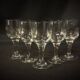 Set of 5 crystal wine glasses - mid 20th century