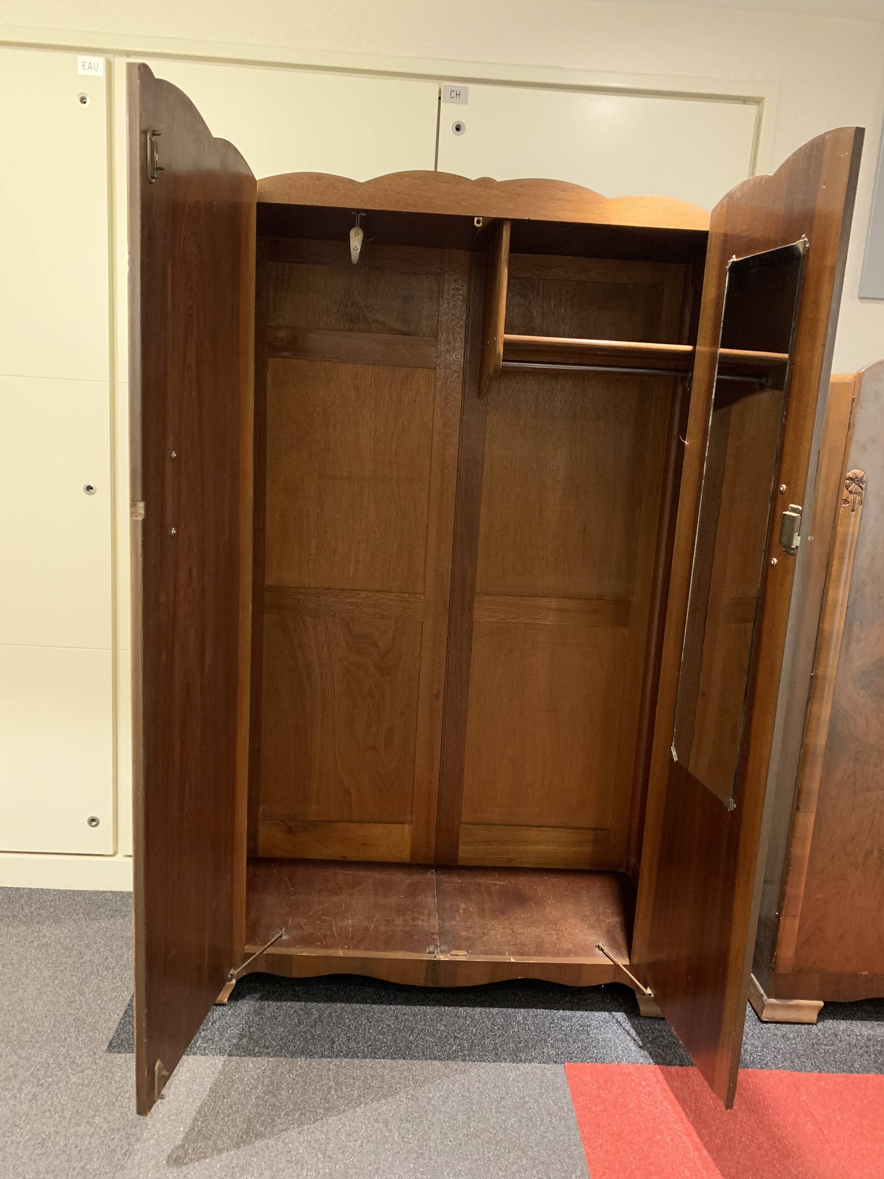 English Art Deco wardrobe