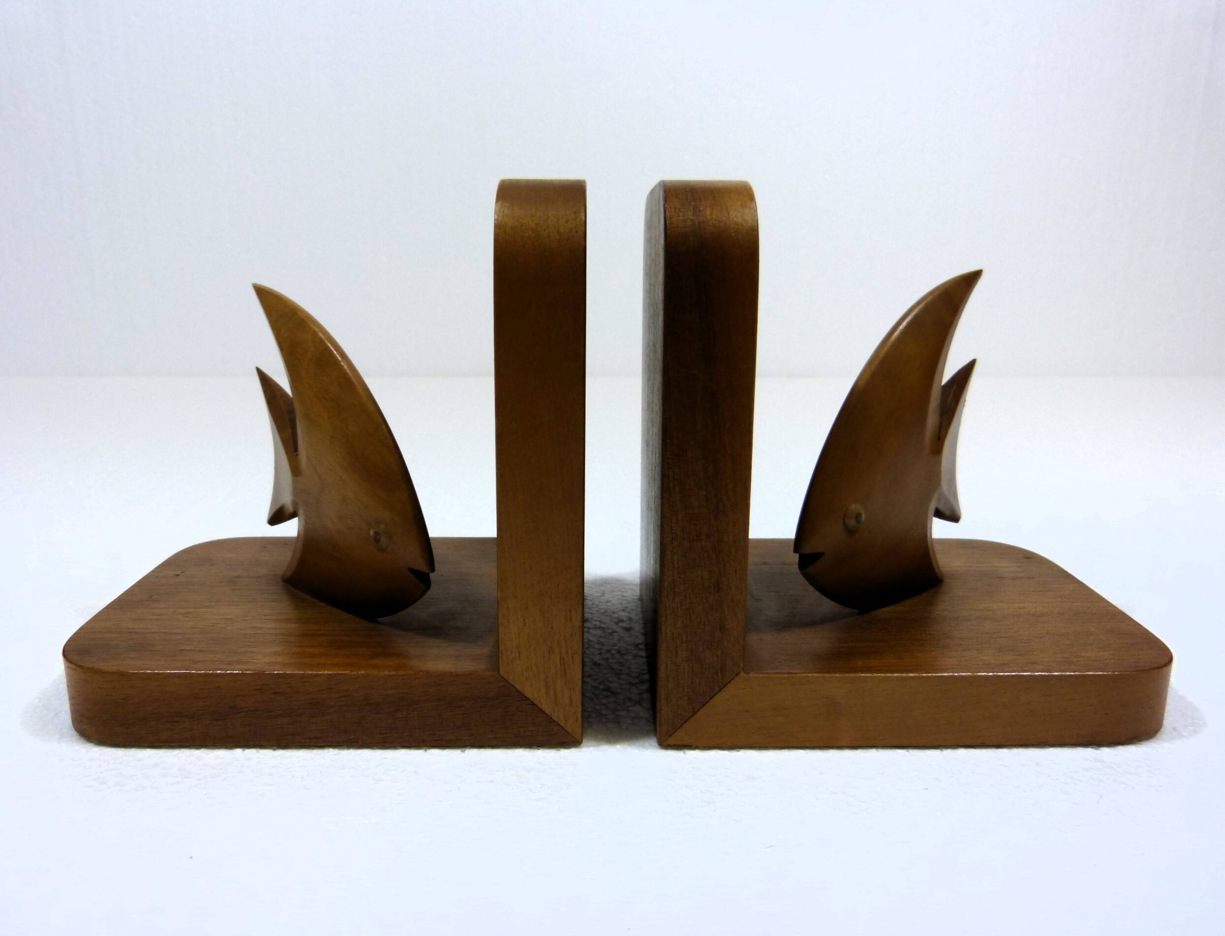 Teak book ends fishes 1960’s