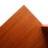 Library with small teak sideboard