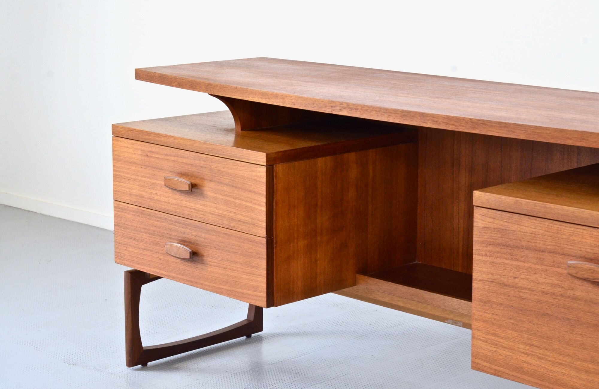 Midcentury G Plan floating top teak desk