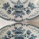 Two ironstone plates Saint-Amand Regency model