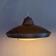 Lampe danoise vintage - Lampe en bronze avec diffuseur