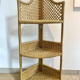 Folding rope corner, 70s corner shelf
