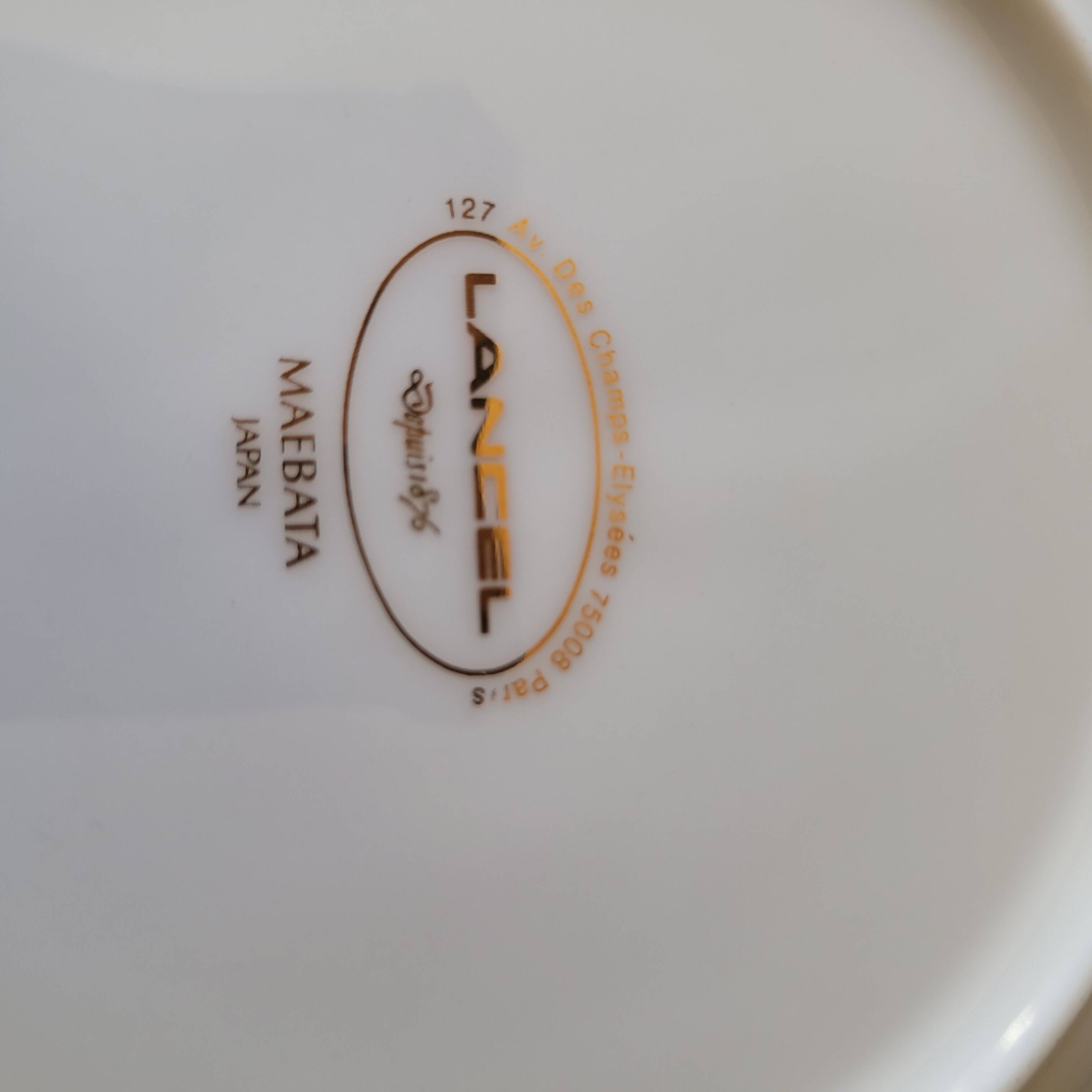 Set of 2 Lancel empty plates/pockets