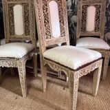 Set of 8 Louis XVI style chairs, late 19th century