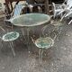 Wrought iron garden furniture