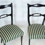 Mid-Century set of six dining chairs attributed to Paolo Buffa. Italy 1950s