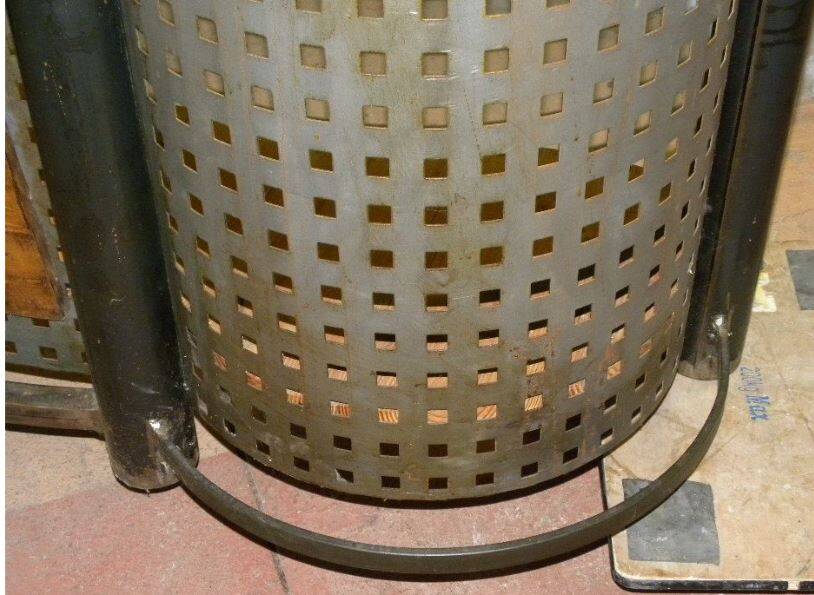 Large steel and wood counter bar