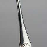 Art Deco silver-plated cake service, shell model, circa 1930.