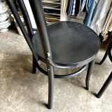 2 bistro chairs in black bent beech