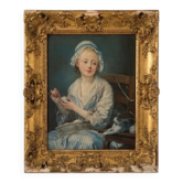 18th-century style table after Greuze – Stamped Atelier Schitter