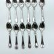 12 spoons dessert model sully silver metal in a case