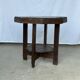 Table d'appoint octogonale piètement quadripode à entretoise de style moderniste