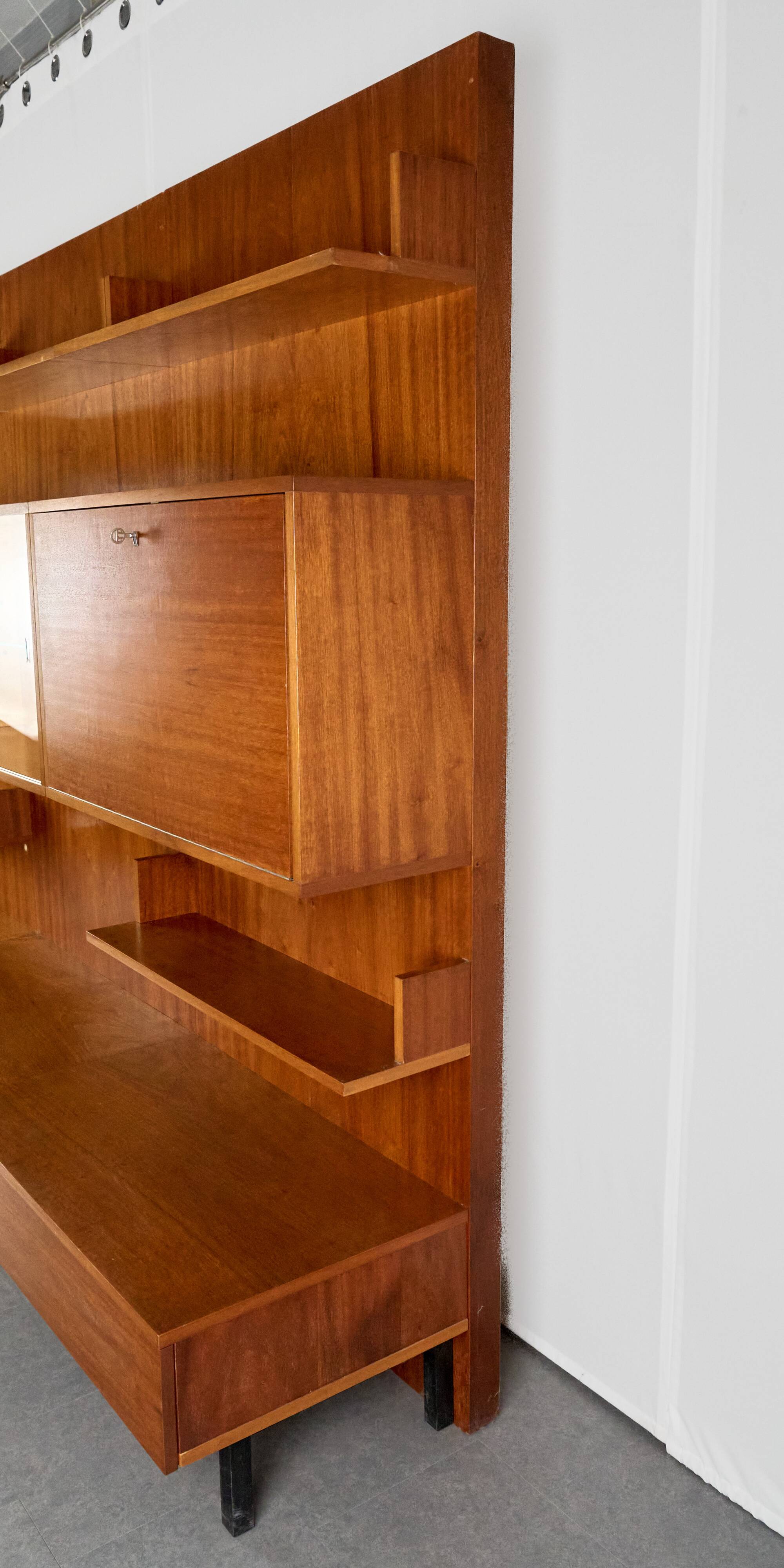 Vintage Wall Unit, 1960s, Czechoslovakia