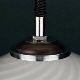 Vintage swirling glass pendant lamp from Murano, Italy, 1970s.