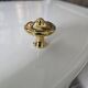 Polished brass furniture knobs