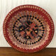 2 assiettes décoratives terre cuite décor marocain faites à la main