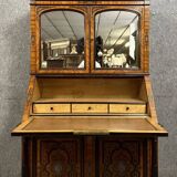 Lemarchand-Lemoine: Scriban cabinet stamped Napoleon III period in marquetry