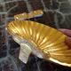 Vintage gilded bronze shell or shell pocket emptier