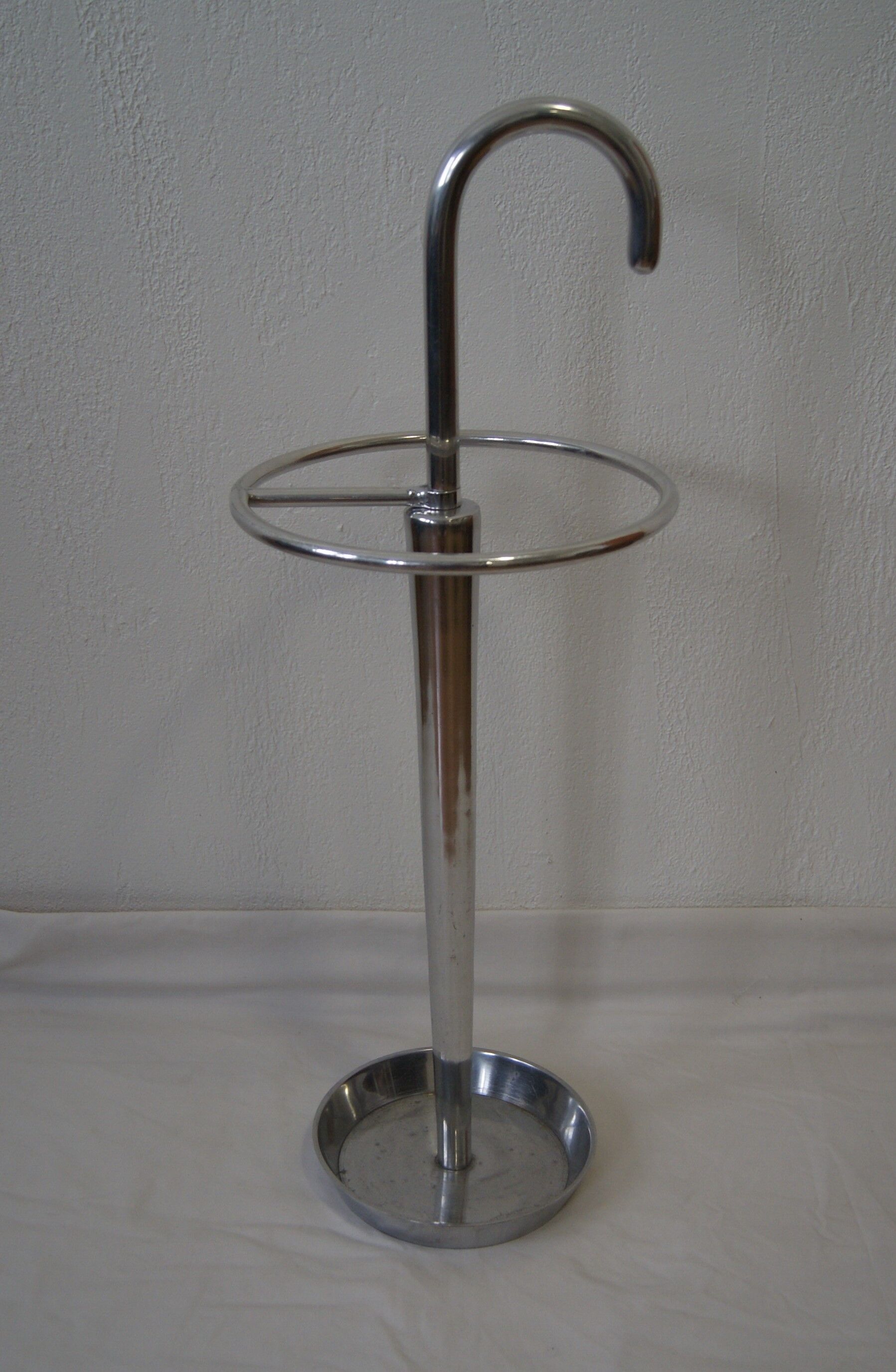 Vintage aluminum umbrella holder
