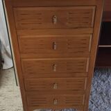Art Deco style solid wood storage unit - mid 20th century