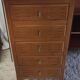 Art Deco style solid wood storage unit - mid 20th century