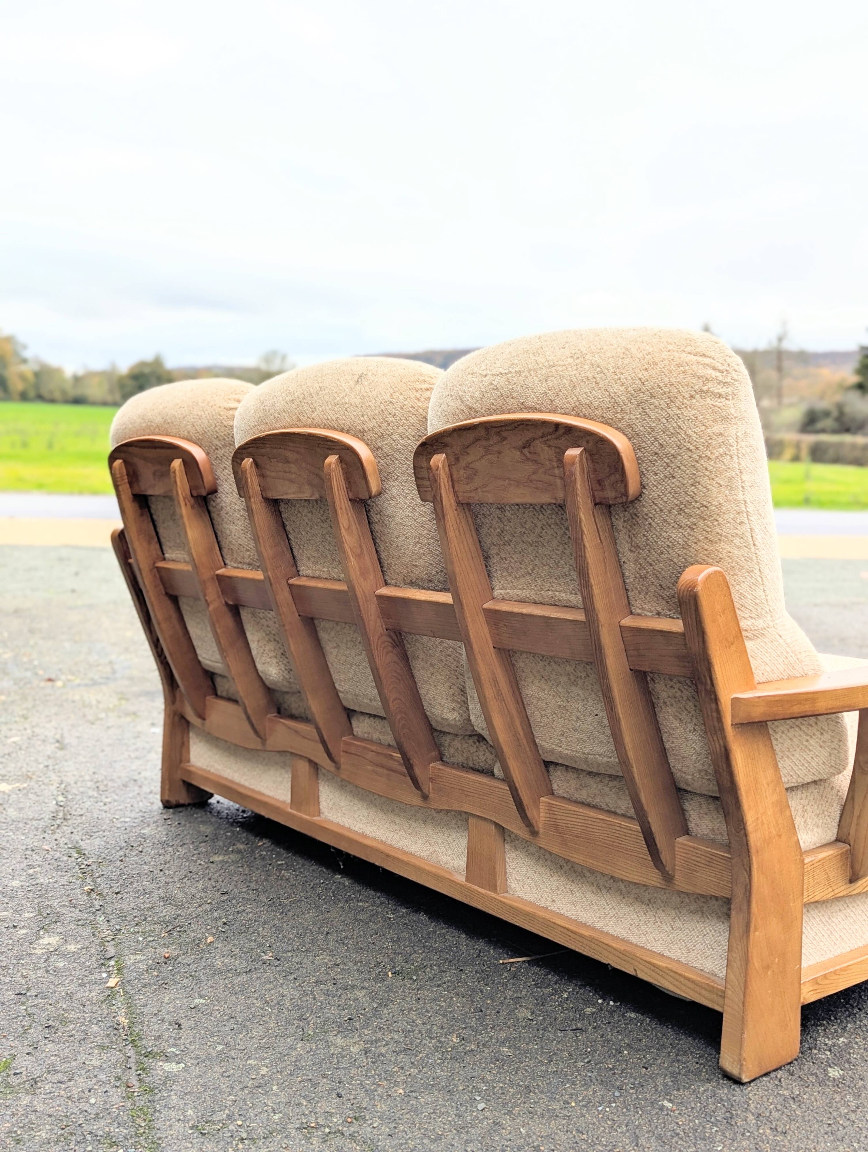 Canapé convertible Maison Regain en orme massif