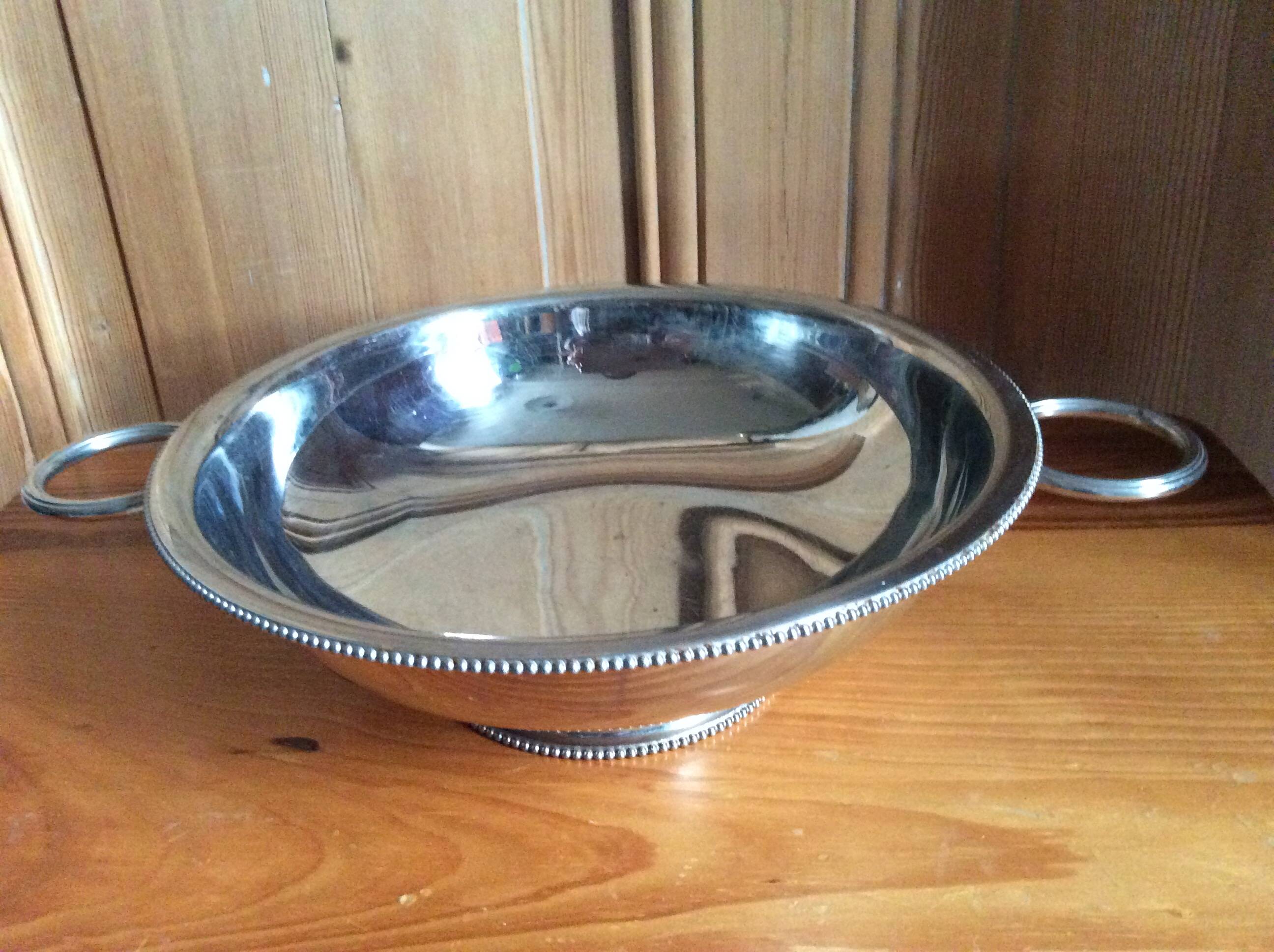 Stainless steel vegetable dish
