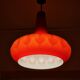 Suspension Putzler en opaline rouge vintage 1970s