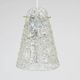 J.T. Kalmar Mid-Century Textured Glass & Brass Pendant Lamp, Austria, 1950s