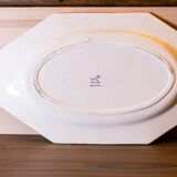 Large white dish in Charolles earthenware