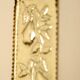 Vintage European brass sconce in pear motif
