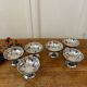 Lot de 6 coupes à dessert vintage en inox