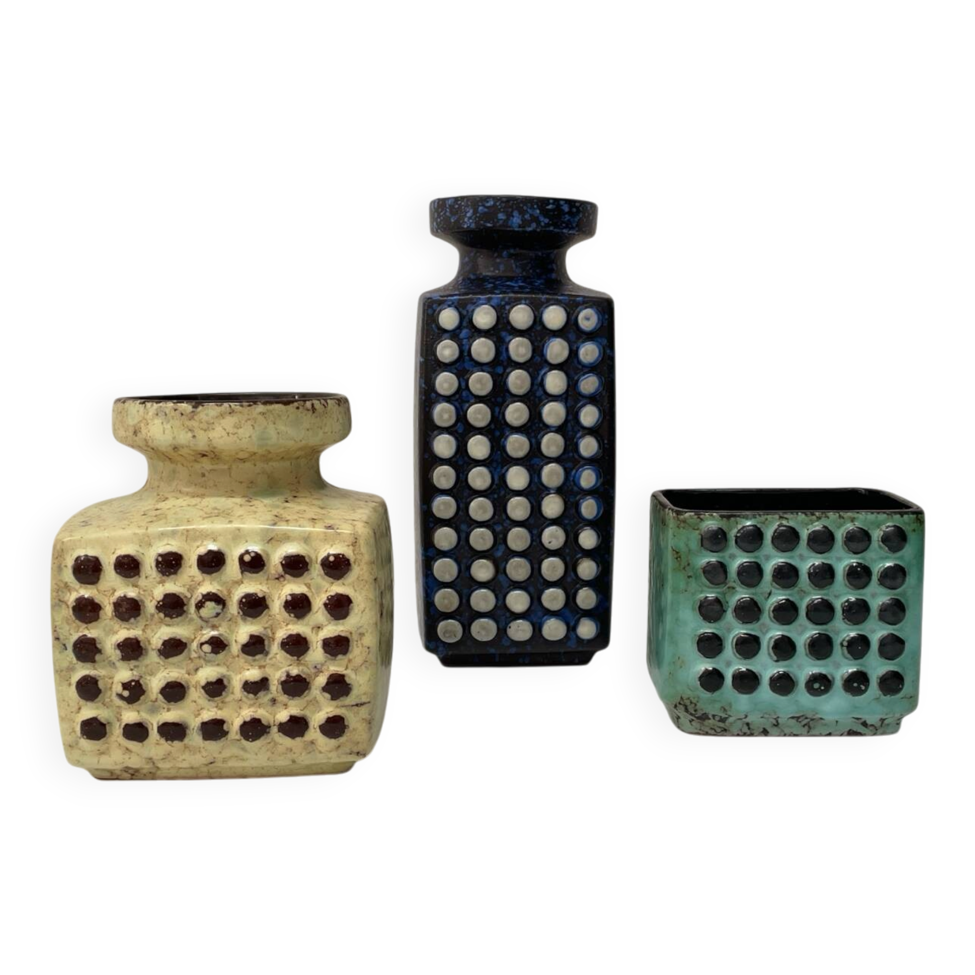 Brutalist ceramics set West Germany 1970s
