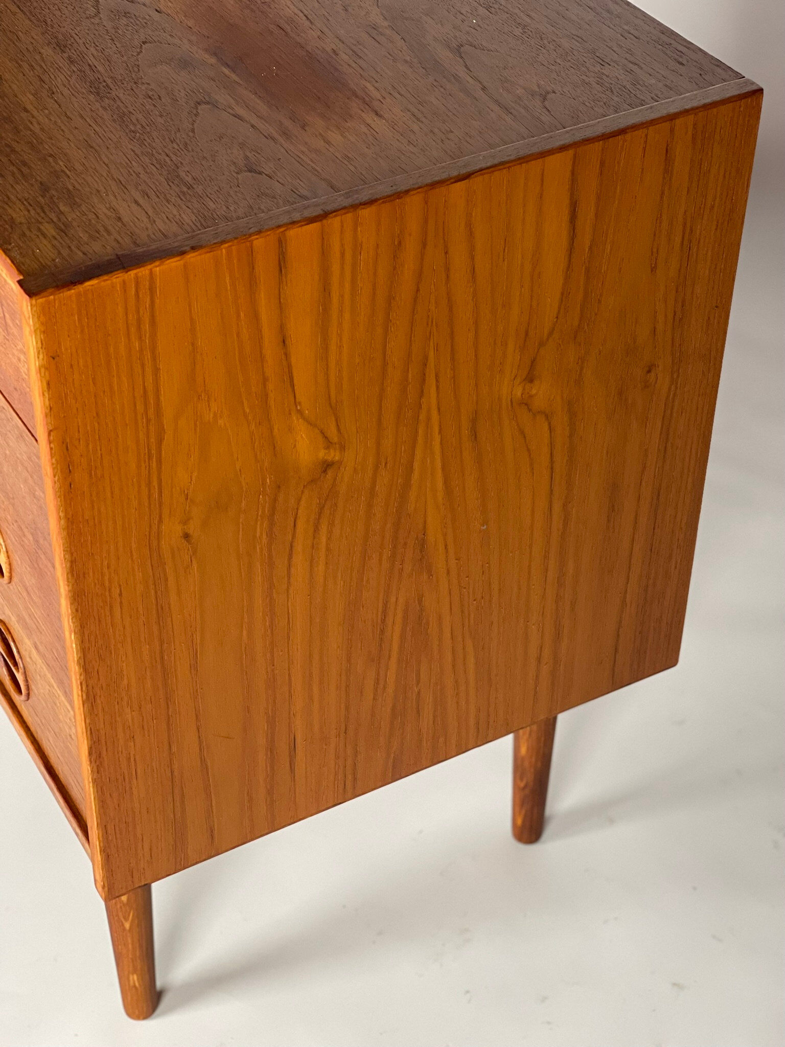 Scandinavian teak chest of drawers from the 1960s.
