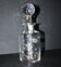 Antique Saint-Louis floral engraved crystal bottle carafe H17cm
