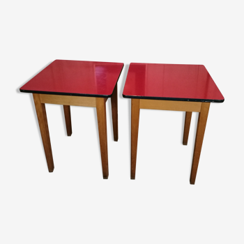Pair of bistro tables