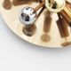 Brass sputnik wall light by Sa Boulanger